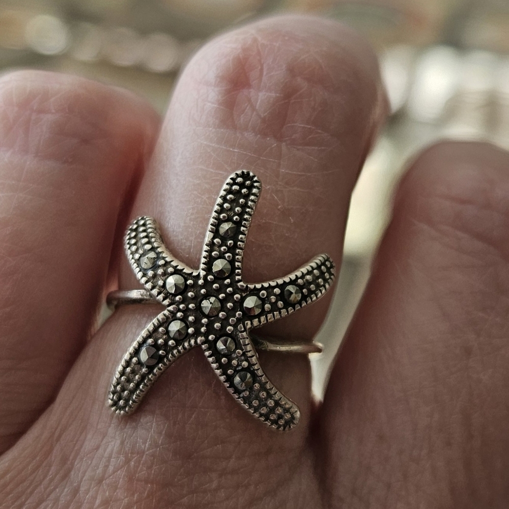 Starfish Silver Ring